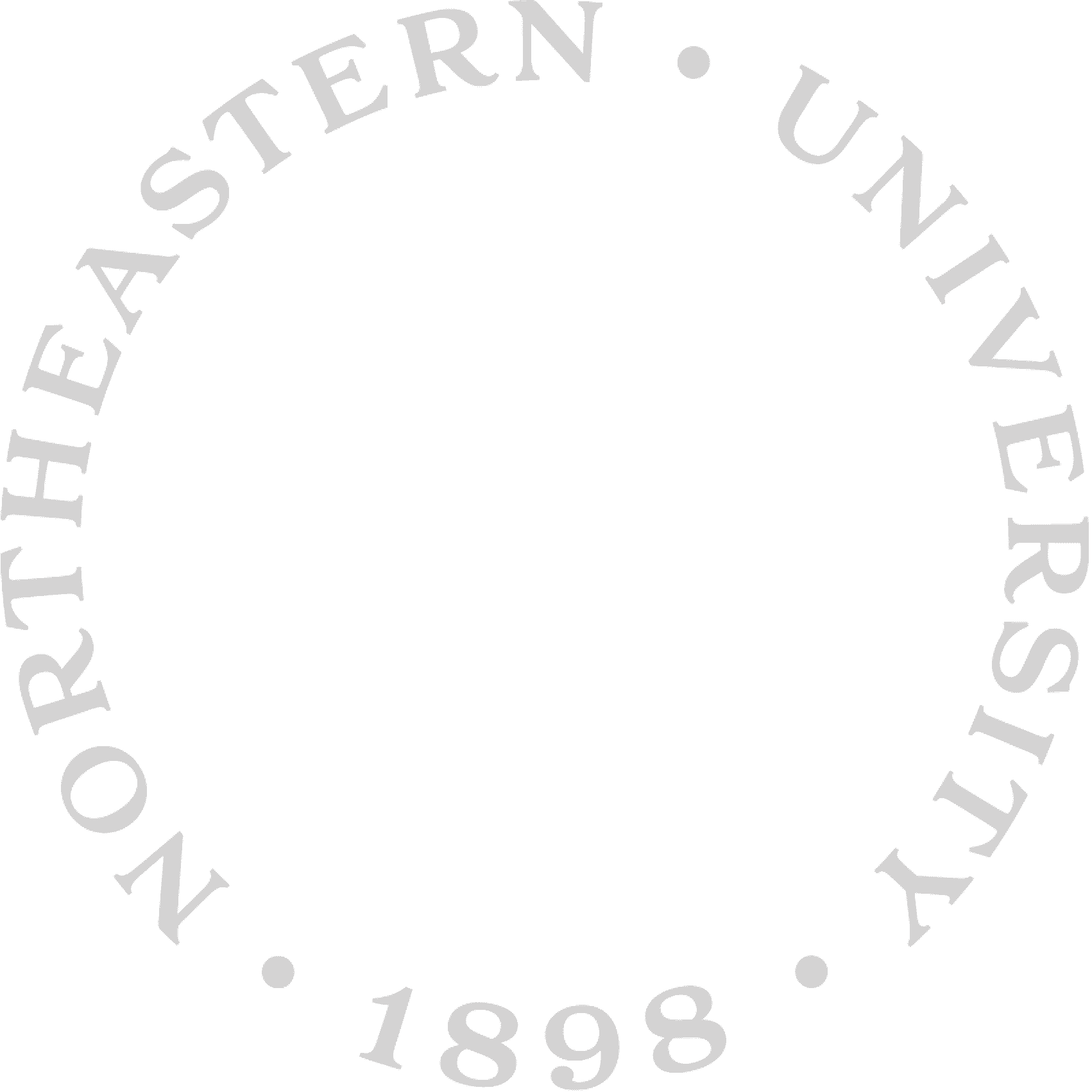 Northeastern University 1898 Insignia