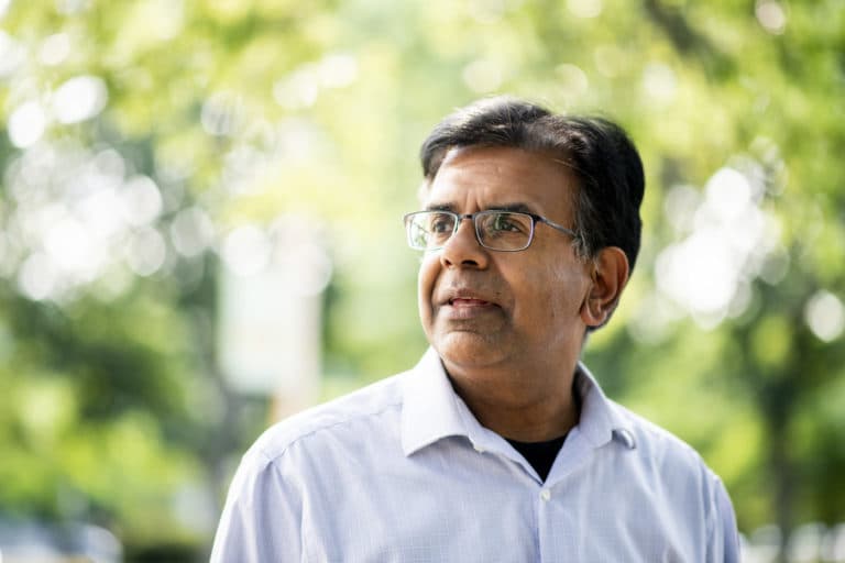 Portrait photo of Mansoor Amiji, Distinguished Professor and Chair of the Department of Pharmaceutical Sciences
