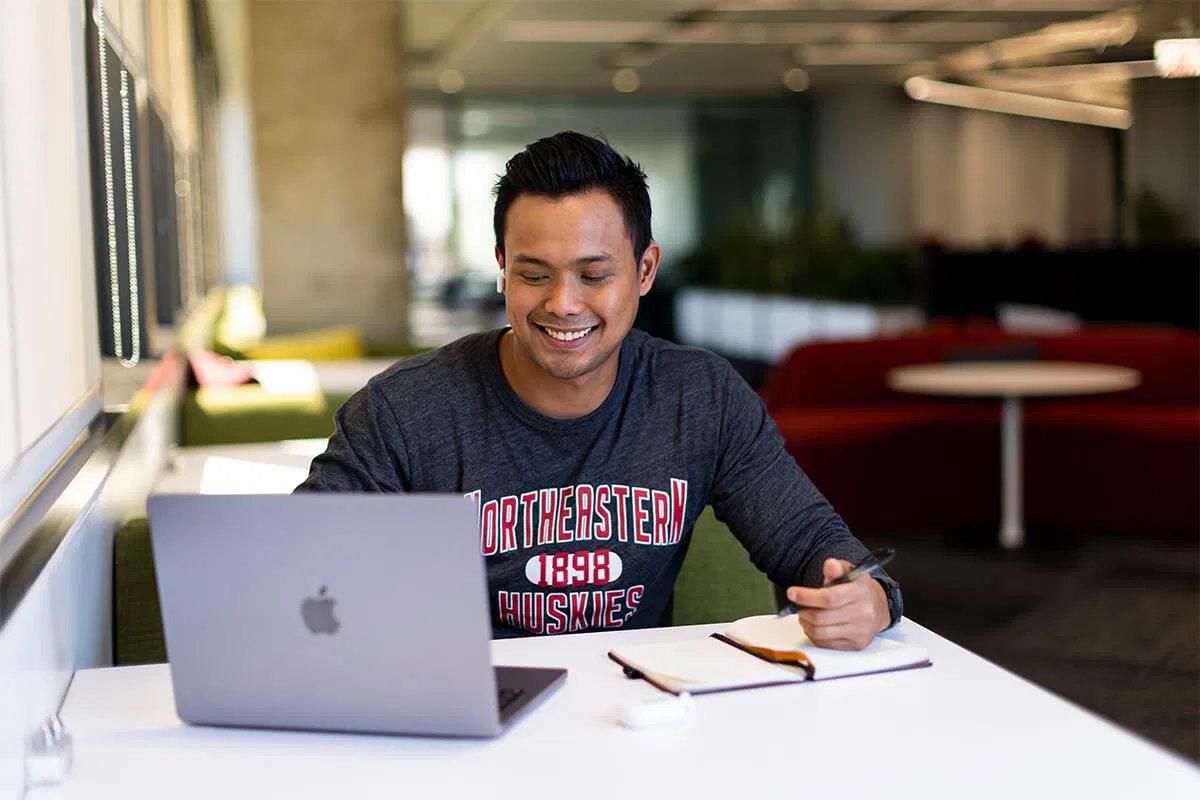 Graduate student smiling
