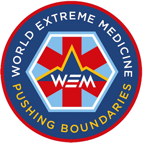 World Extreme Medicine logo.
Tagline: Pushing boundaries