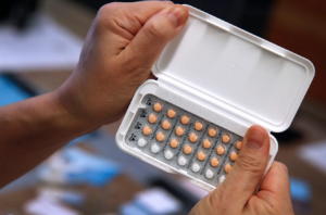 A one-month’s prescription of birth control pills