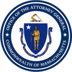 The Office of Massachusetts Attorney General Bureau of Justice Assistance logo.
