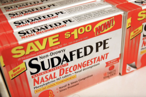 An FDA panel concluded a key ingredient in over the counter cold medicine like Sudafed PE is ineffective. Photo by Tim Boyle/Getty Images