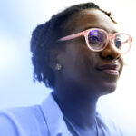 02/26/24 - BOSTON, MA - Idia Binitie Thurston, Professor of Health Sciences and Applied Psychology and Associate Director of the Institute for Health Equity and Social Justice Research, Affiliate Professor of Africana Studies, poses for a portrait in the Behrakis Health Sciences Center on Feb. 26, 2024. Photo by Matthew Modoono/Northeastern University