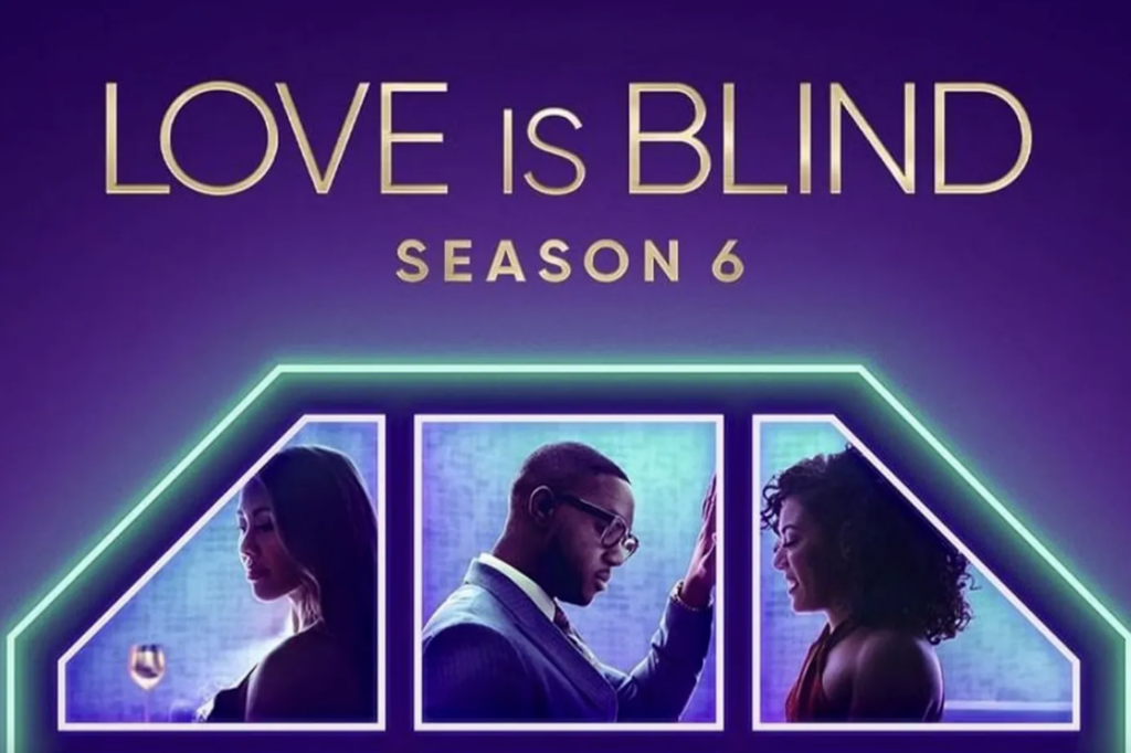 “Love is Blind” tests the theory that you can fall in love sight unseen. Screenshot via Netflix