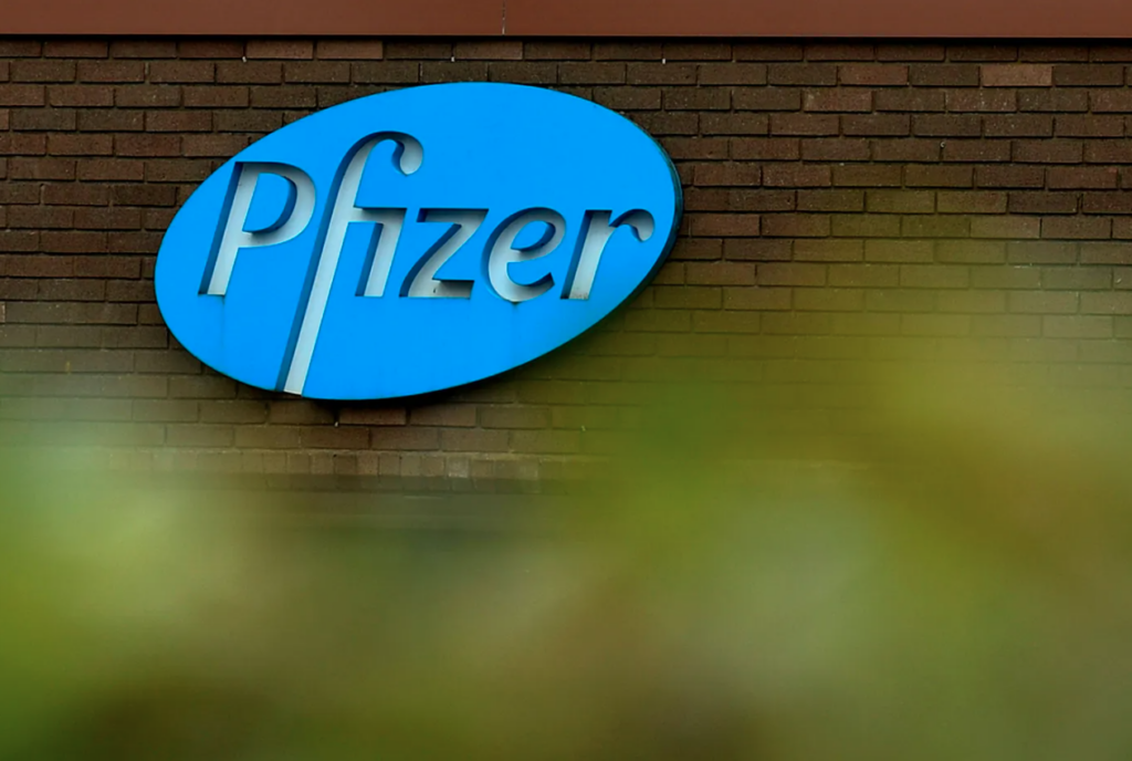 The pharmaceutical company Pfizer is the sole manufacturer of penicillin G benzathine, the only medicine that safely treats syphilis in pregnant people. AP Photo by Artur Widak
