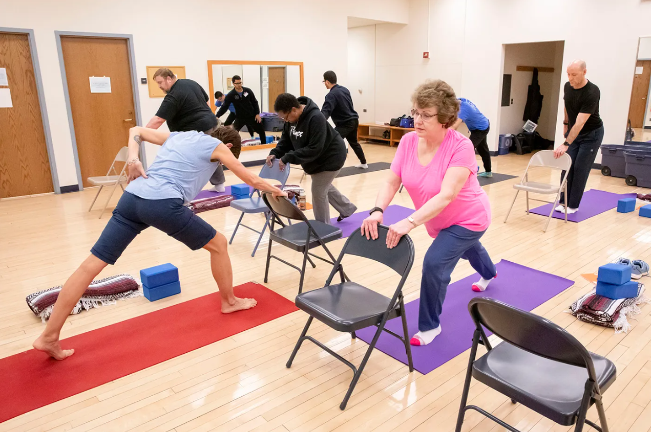 Can yoga fight “chemo brain” in cancer survivors? New study by Northeastern professor says yes. Photo courtesy of Neha Gothe.