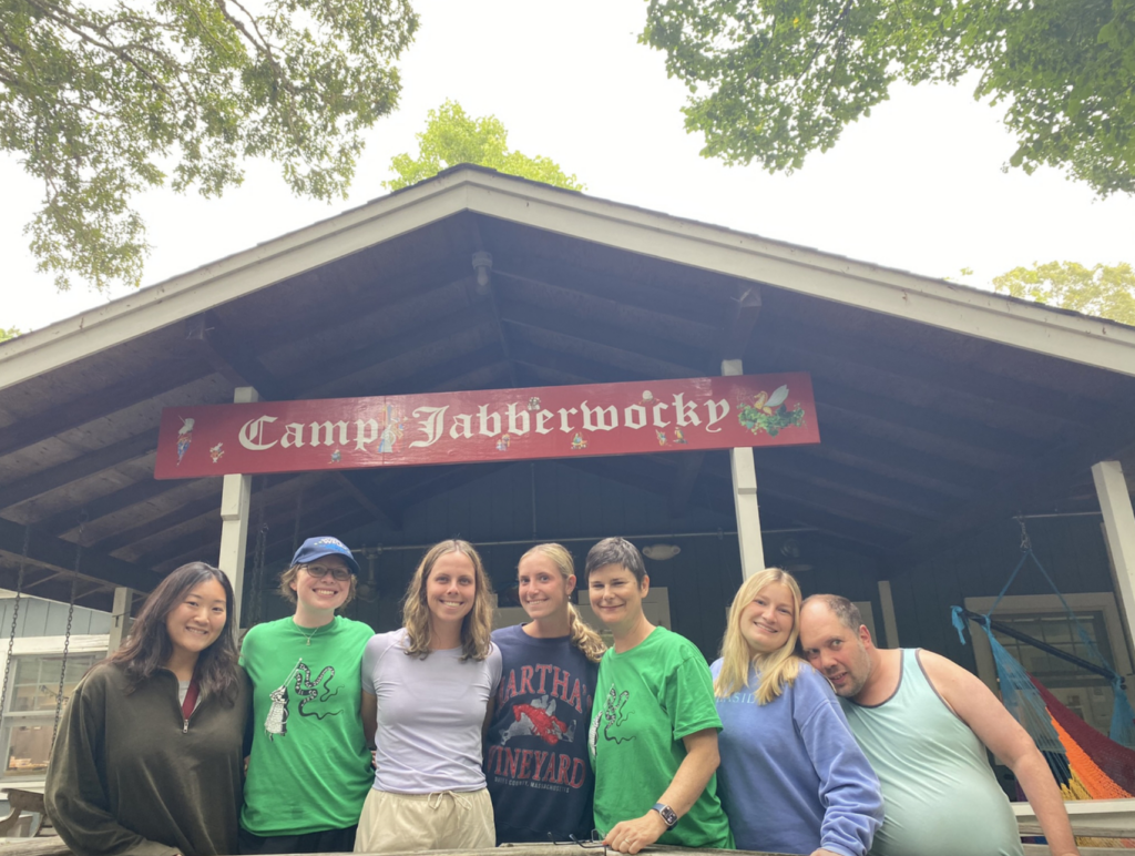 Kim Ho, an assistant clinical professor at Northeastern, has brought students to volunteer with her at Camp Jabberwocky the last three years. Photos Courtesy of Kim Ho