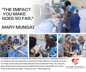 In 2 weeks in Kigali the team of faculty and students performed over 50 surgeries.