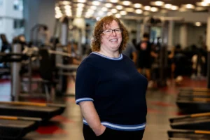 Kristen Puntier, senior associate director of University Recreation, has worked at Northeastern for 21 years. Photo by Alyssa Stone/Northeastern University