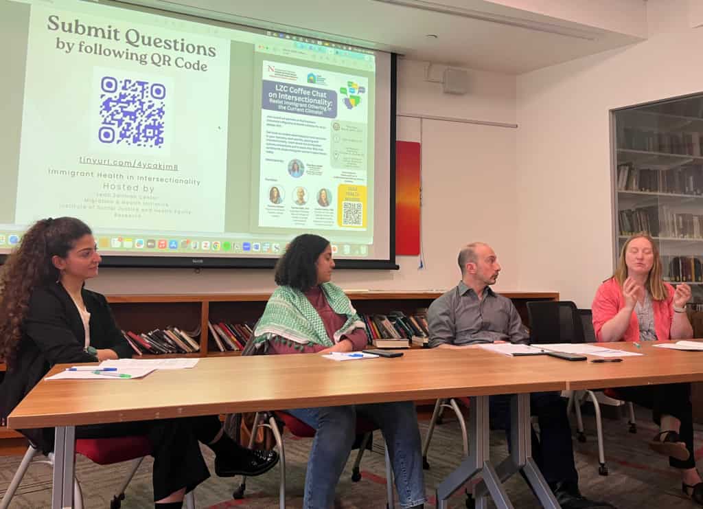 Pictured left to right: Sima Bou Jawde, Fatema Ahmed, Dr. Carmel Salhi, Dr. Jessica Santos