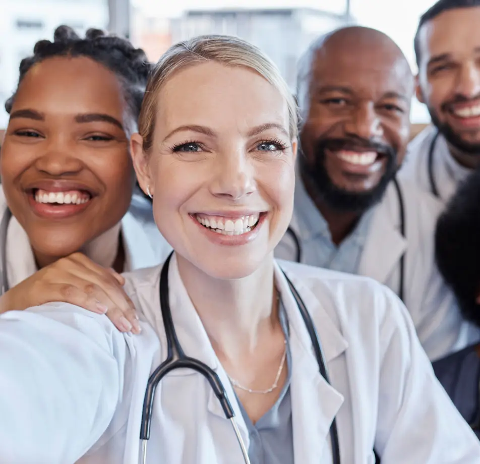 Clinicians take selfie