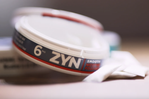 Photo of Zyn nicotine pouch container