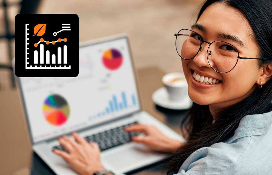 Student working with biostatistics