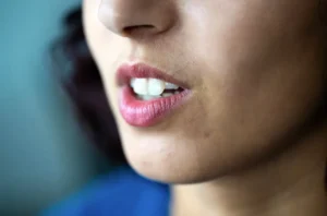 Photo of a woman's mouth