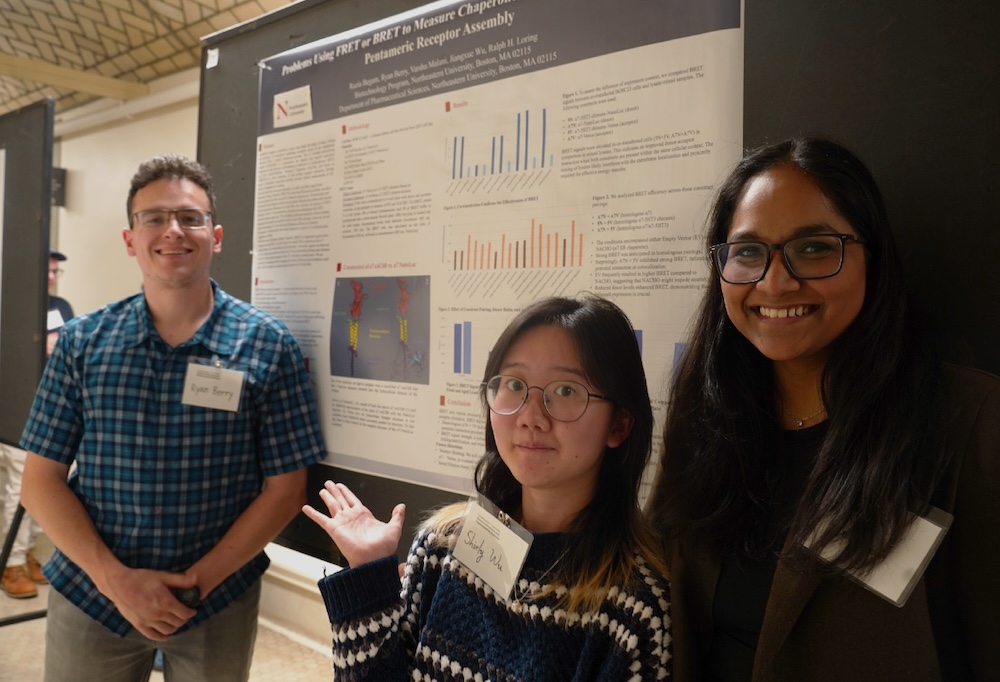 Student innovators present their research at the School of Pharmacy and Pharmaceutical Sciences Annual Pharmaceutical Sciences Research Symposium.