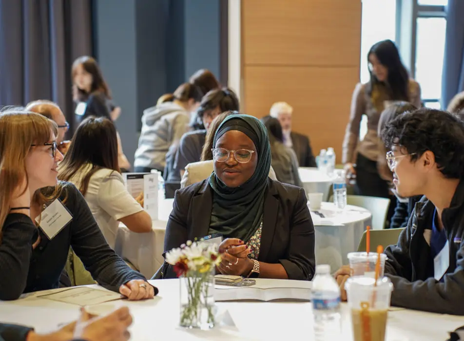 Students, staff, faculty and alumni and friends enjoying lunch at the School of Pharmacy and Pharmaceutical Sciences Award Ceremony